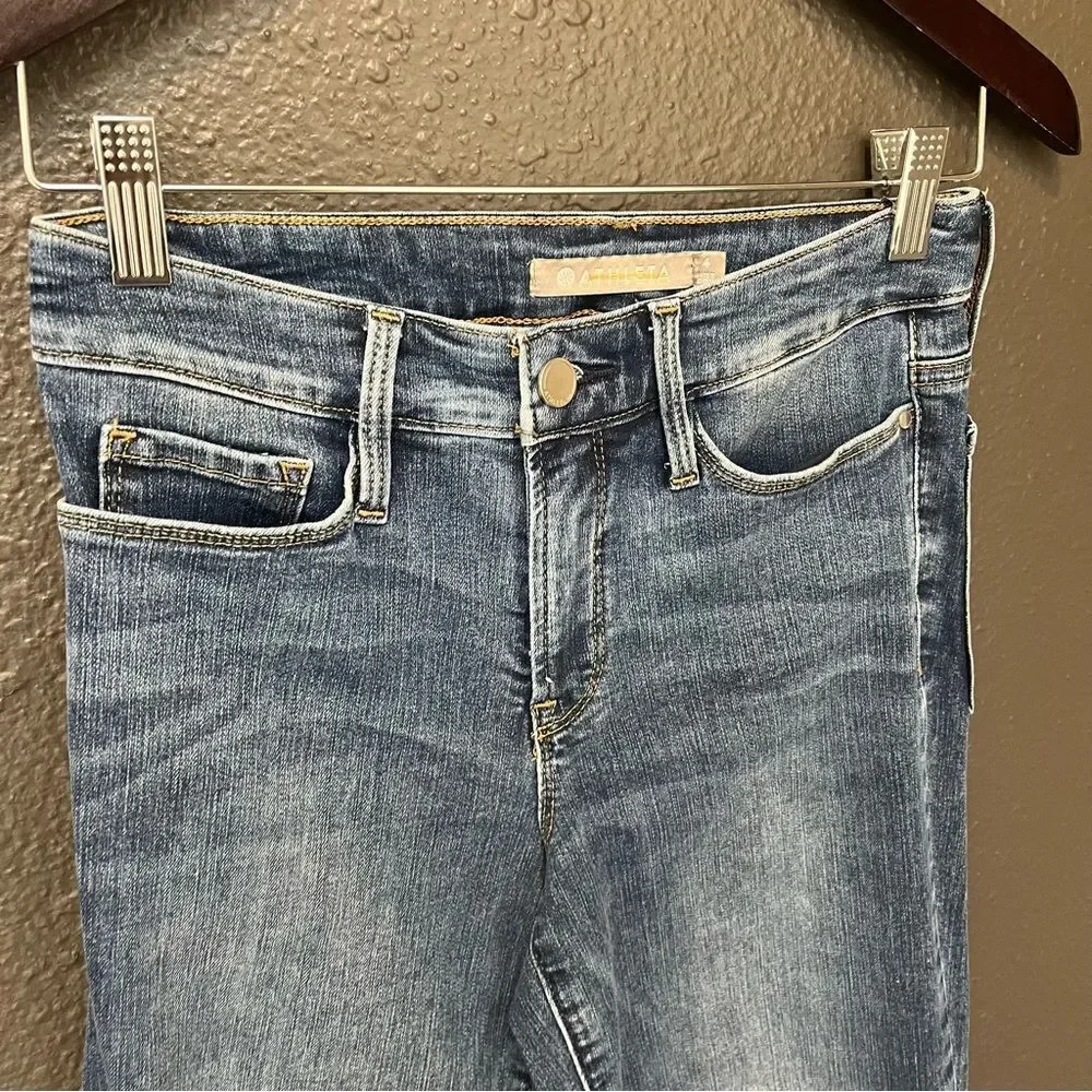Athleta sculptek slim straight jean lapis wash